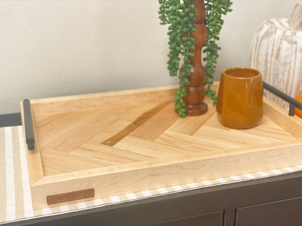 Tray | Maple Wood Herringbone