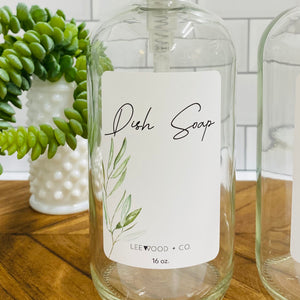 Olive Signature Collection | Clear Glass Dispenser