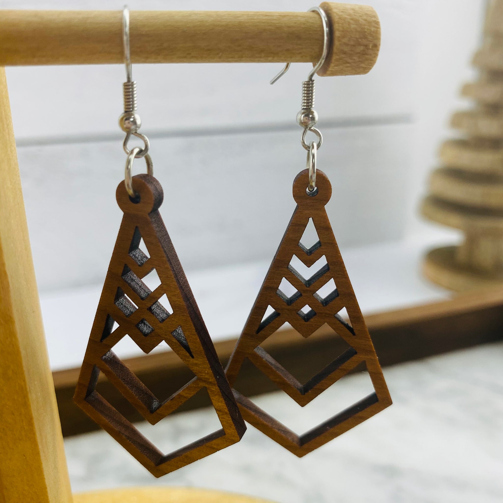 Wood Earrings | Icicle + Dangle