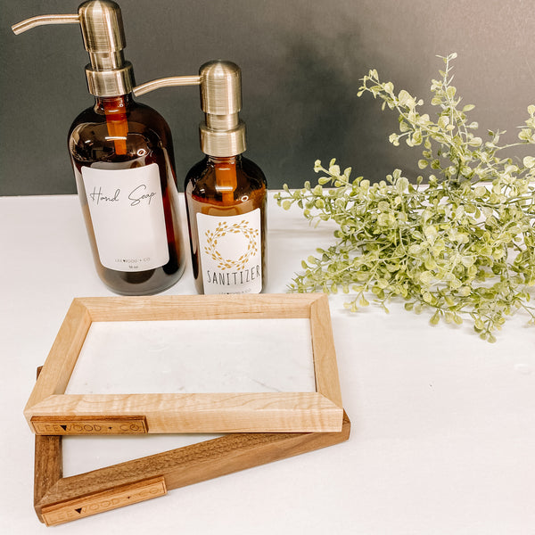 Tray | Wood and Marble | Small